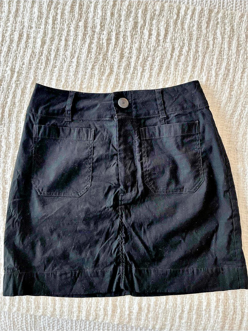 Anthropologie Maeve Colette Black Mini Skirt